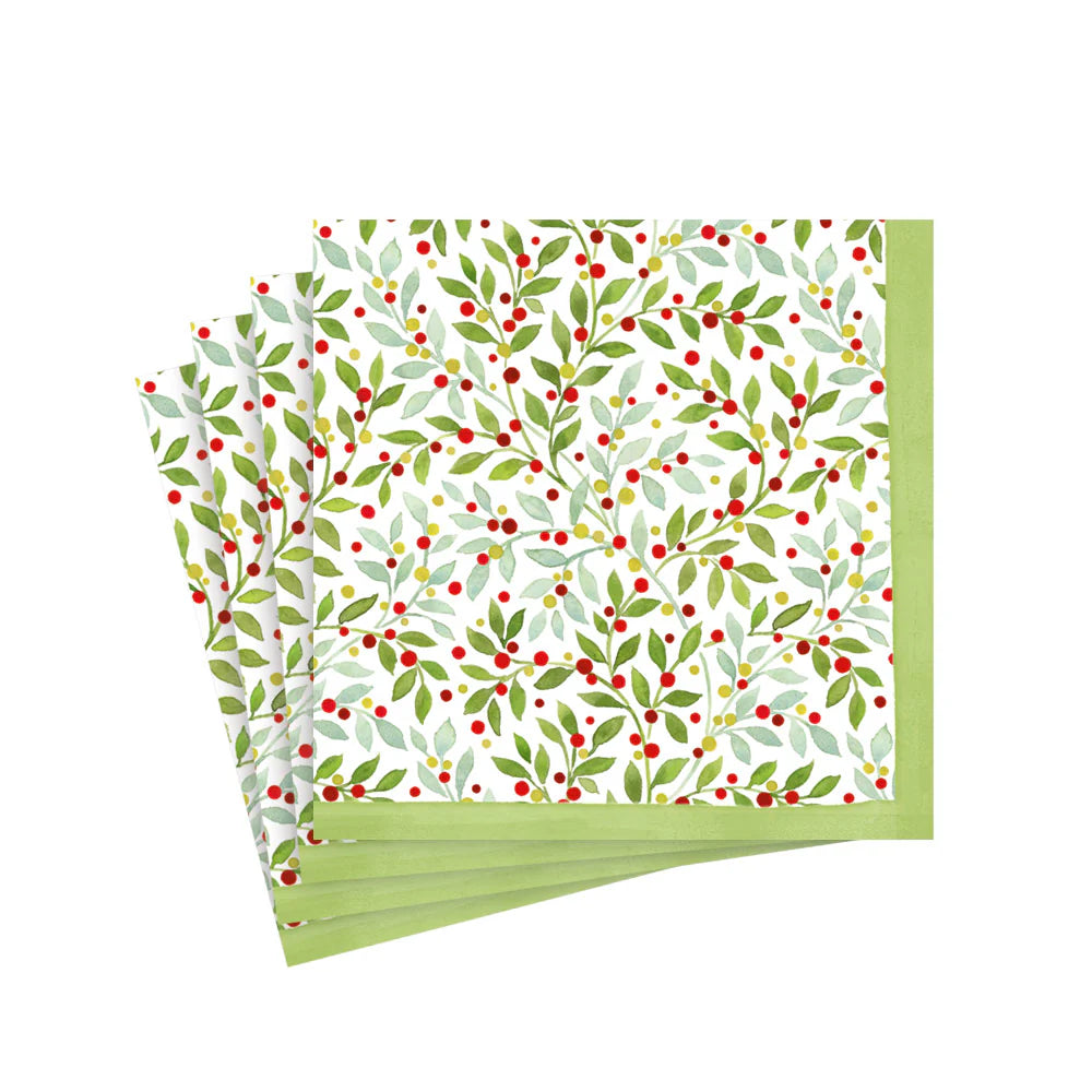 Servilletas Cocktail de papel diseño Twining Greenery