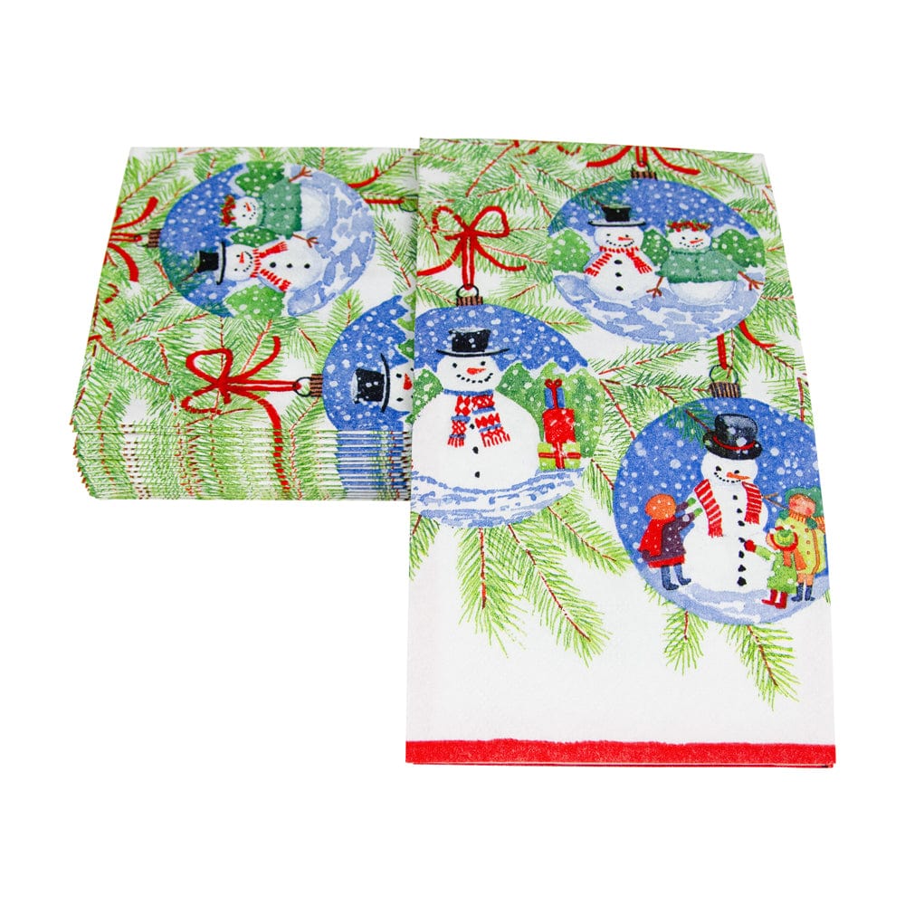 Servilletas de papel alargadas bola de navidad