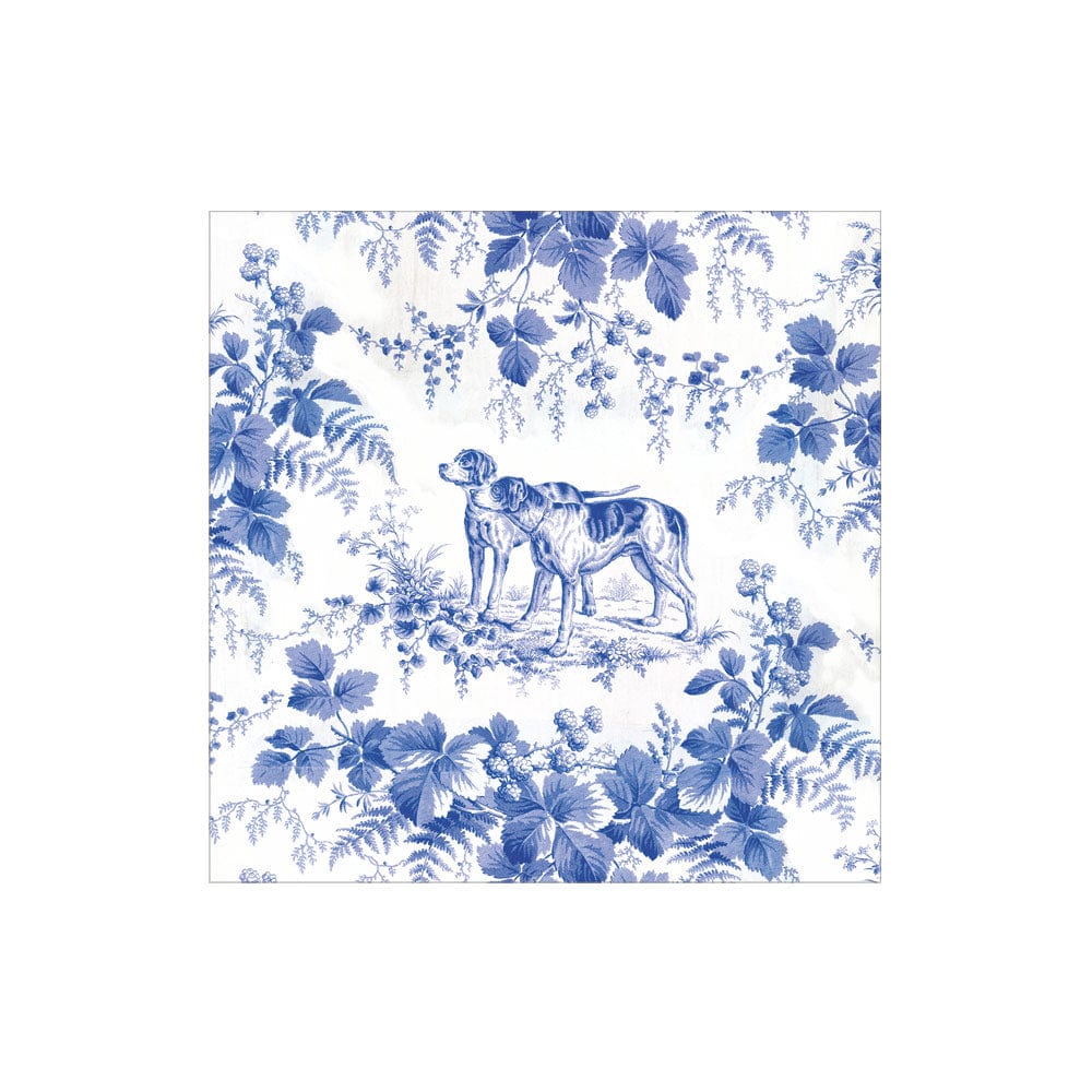 Servilletas cocktail "Hunting Toile Blue"