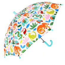 Cargar imagen en el visor de la galería, Paraguas para niño diseño animales de zoo