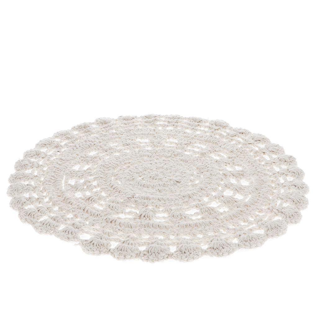 Individual de crochet en beige