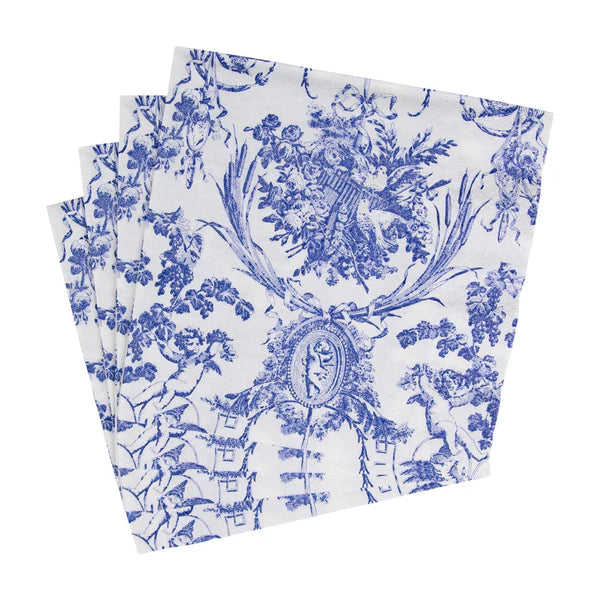 Servilletas cocktail "Romantic Toile Blue"