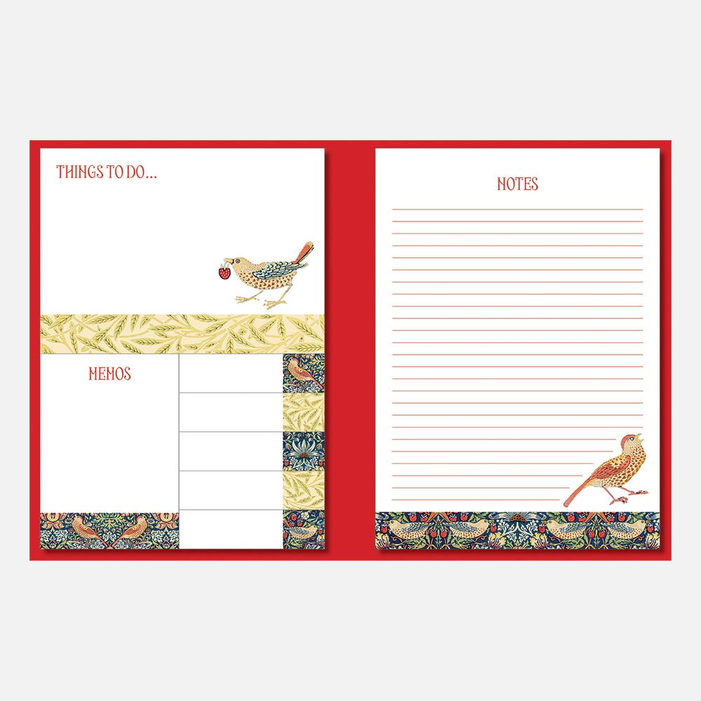 Carpeta de Notas Adhesivas diseño Strawberry thief