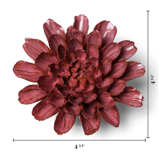 Flor de cerámica de Pascua rosa