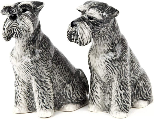Salero y pimentero en forma de Schnauzer