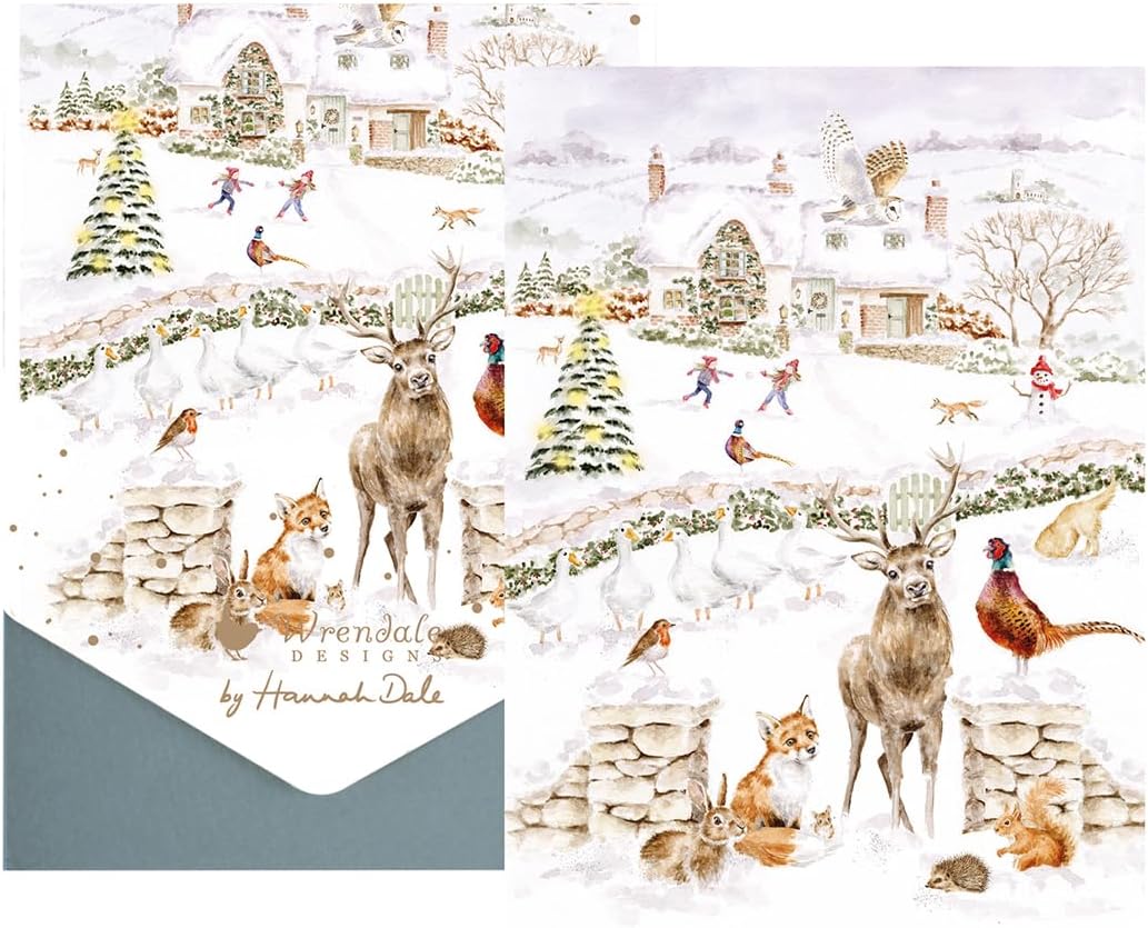 Pack tarjetas de Navidad " Snow place"