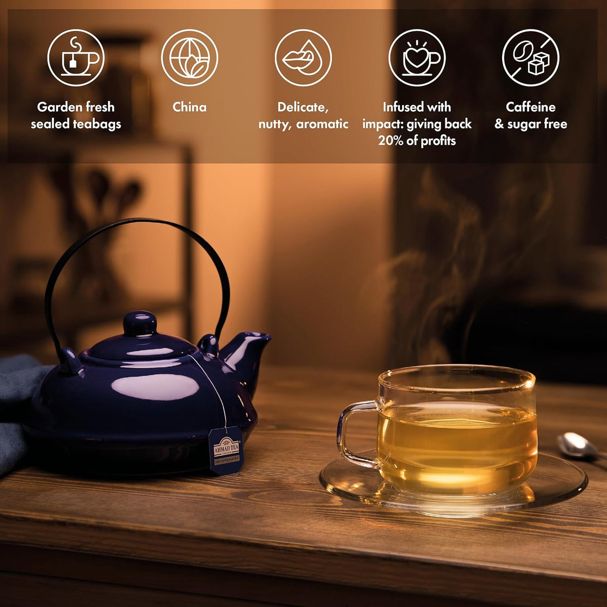 Té verde desteinado