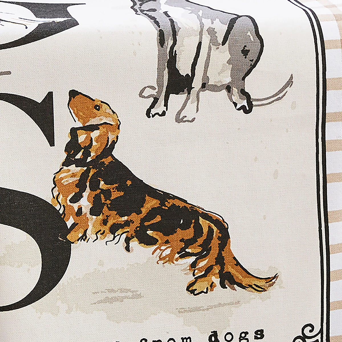 Trapo de cocina diseño "Country Dogs"