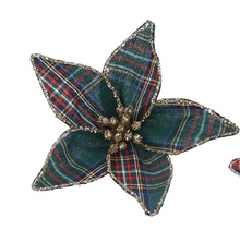 Cargar imagen en el visor de la galería, Poinsettias Tartan con Pinza