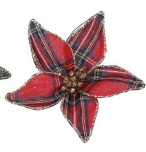Cargar imagen en el visor de la galería, Poinsettias Tartan con Pinza