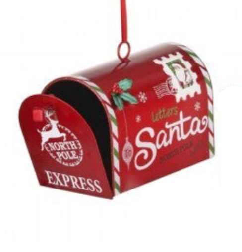 Adornos Buzón Navideño "Cartas a Santa - Polo Norte Express" (14x9cm)