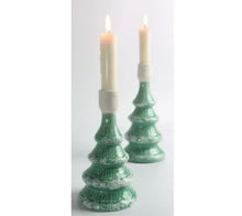 Cargar imagen en el visor de la galería, Candelabros de cerámica diseño abeto