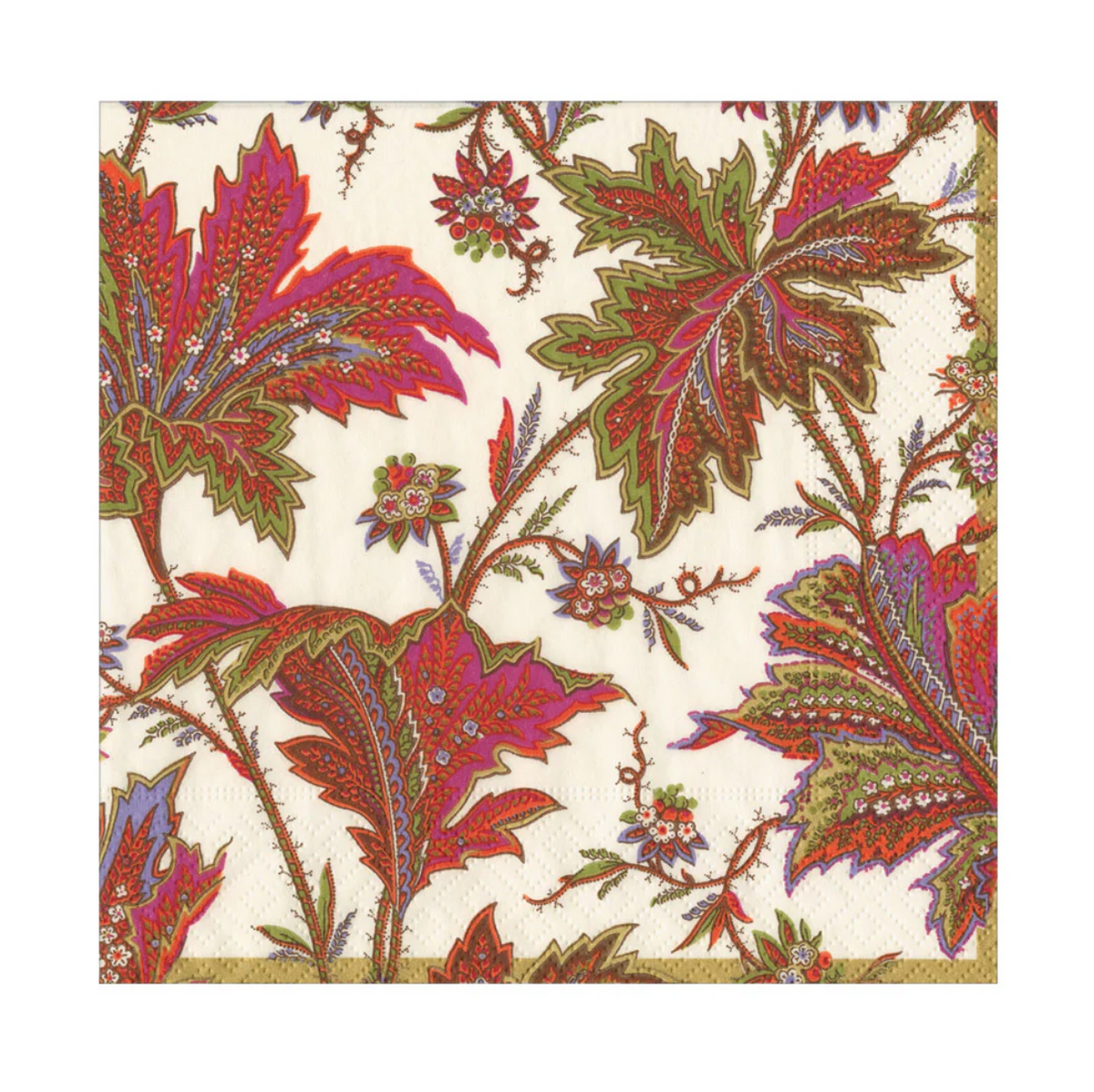 Servilletas almuerzo de papel diseño Paisley Leaves Ivory