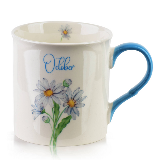 Taza de porcelana mes de Octubre