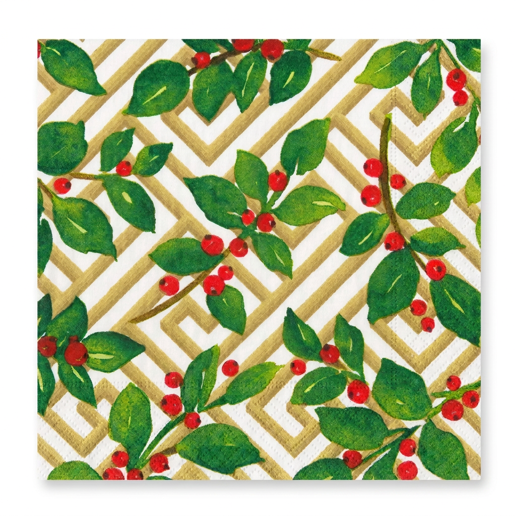 Servilletas Cocktail de papel diseño fretwork