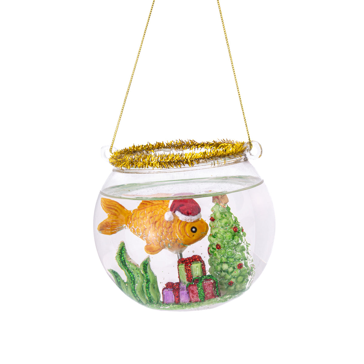 Adorno Navideño con Forma de Pecera