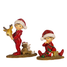 Cargar imagen en el visor de la galería, Figuras en forma de niños con gorro de Santa