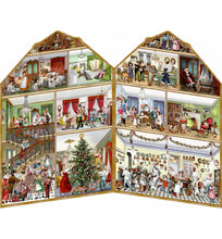 Cargar imagen en el visor de la galería, Calendario de adviento victoriano tríptico "Casas Victorianas"