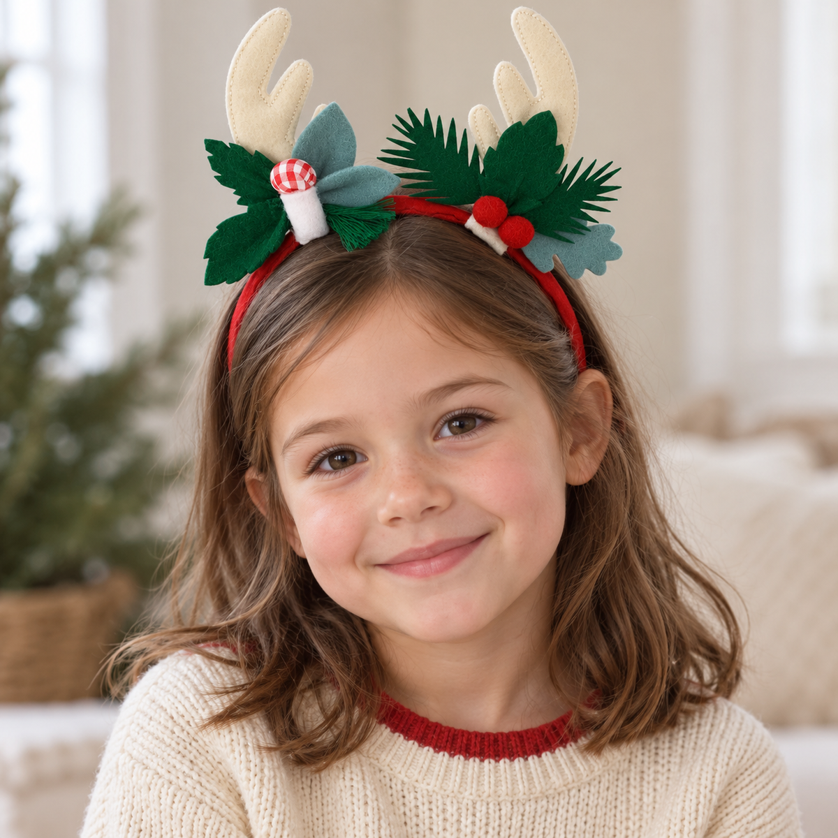 Diadema reno navideño