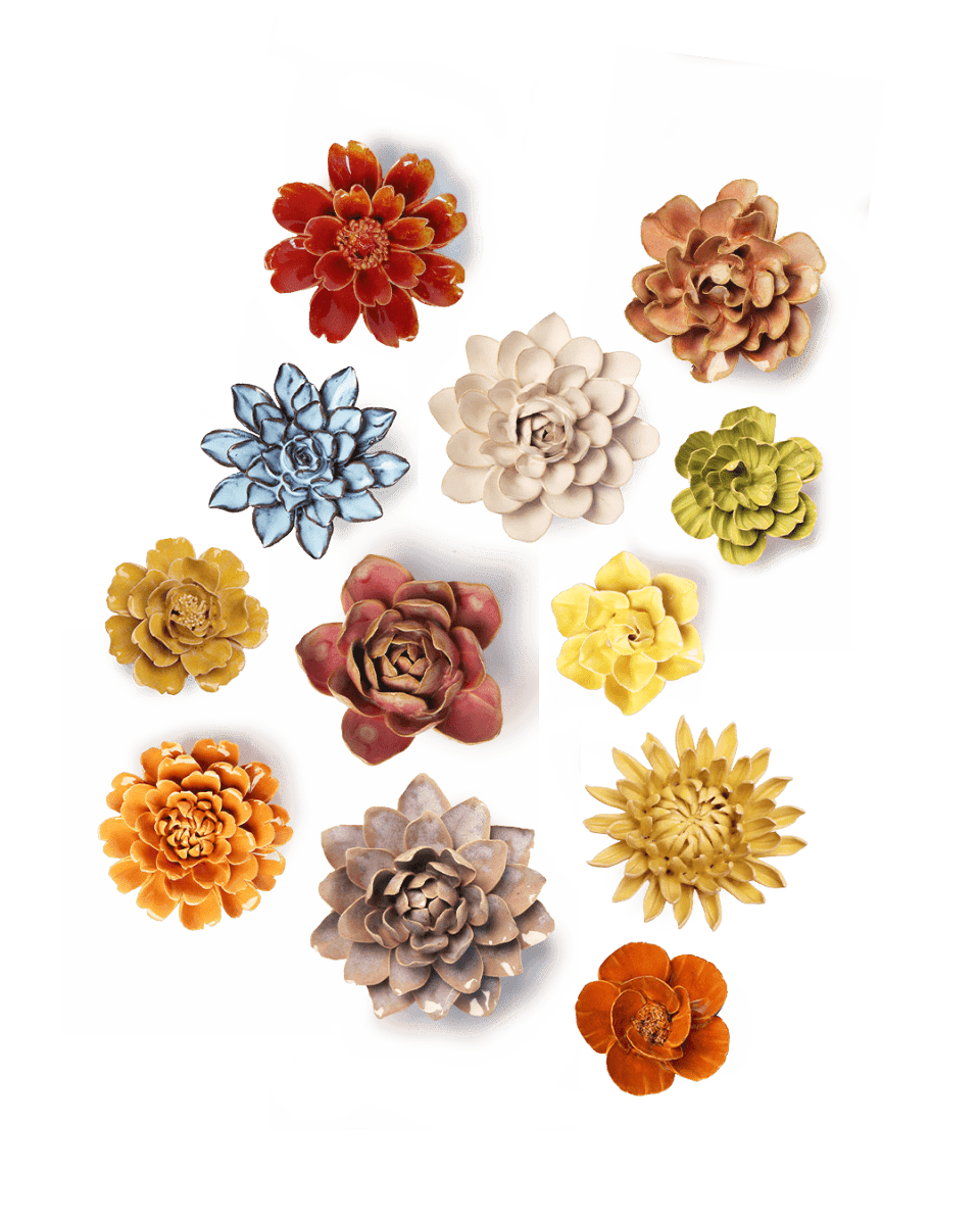 Flor de cerámica nacimiento de junio fresca de primavera