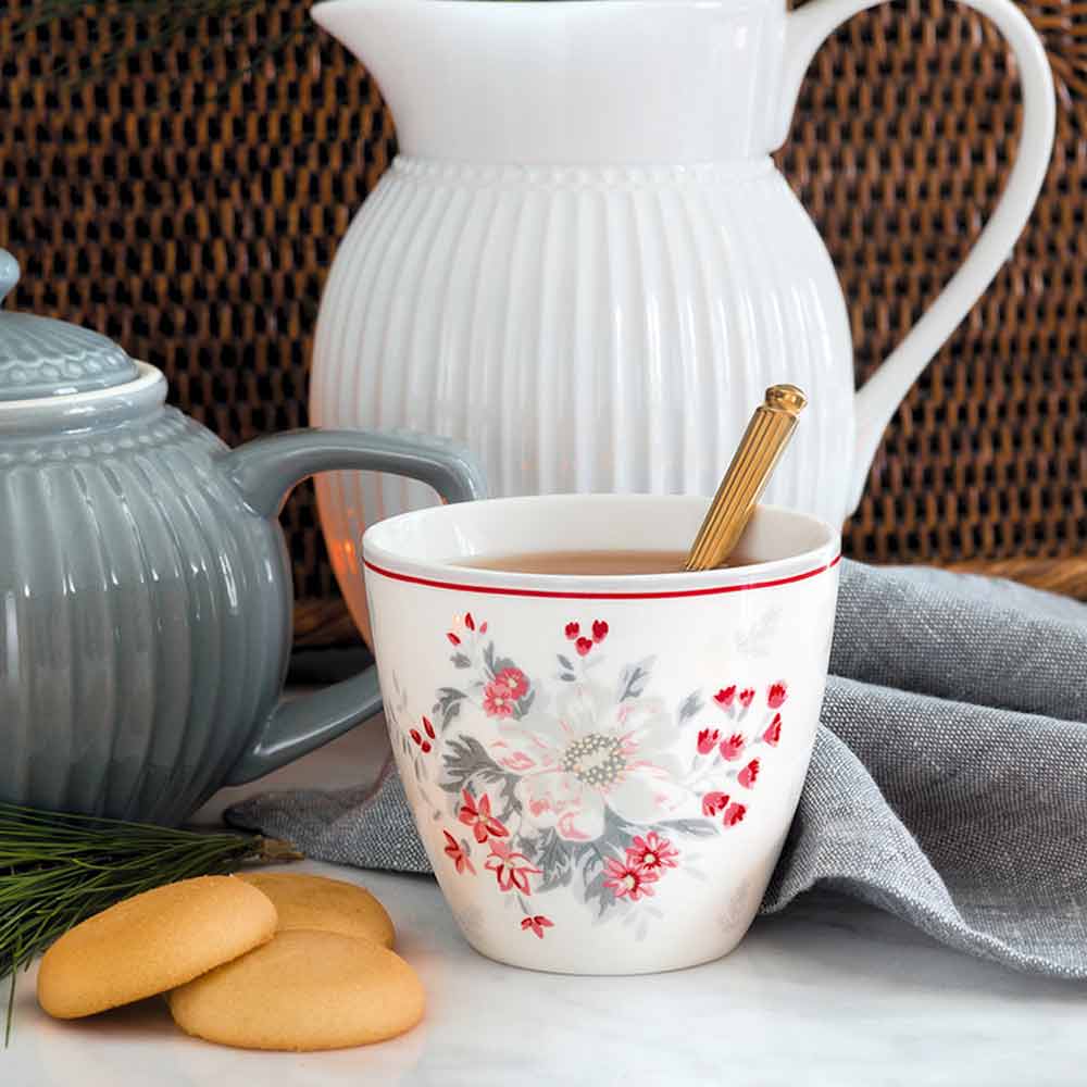 Vaso de Café sin Asa GreenGate - Colección Abelone White
