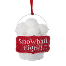 Cargar imagen en el visor de la galería, Adorno con forma de cubo con bolas de nieve