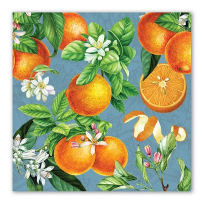 Servilletas almuerzo de papel diseño naranjas