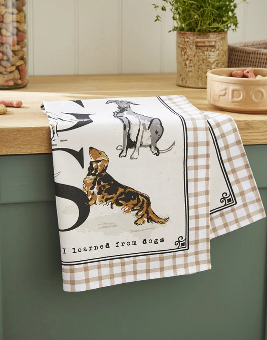 Trapo de cocina diseño "Country Dogs"
