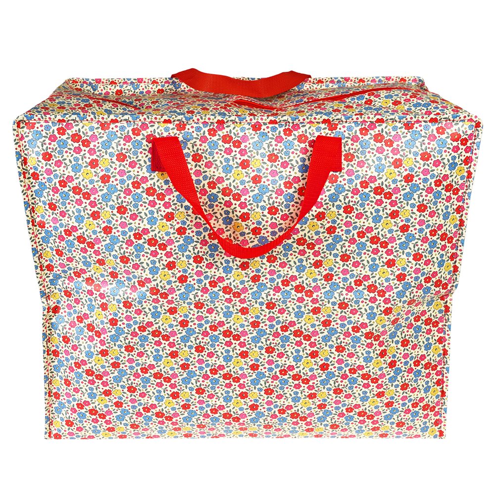 Bolsa gigante para almacenar diseño florecillas