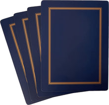 Cargar imagen en el visor de la galería, Set de cuatro individuales diseño azul marino