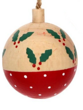 Cargar imagen en el visor de la galería, Adornos Bolas de madera para el árbol