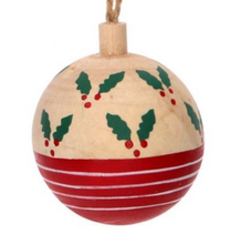Cargar imagen en el visor de la galería, Adornos Bolas de madera para el árbol