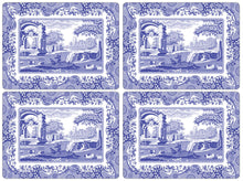 Cargar imagen en el visor de la galería, Cuatro individuales Blue italian