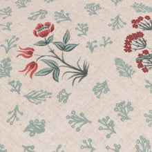 Cargar imagen en el visor de la galería, Almohadón con Volantes Estampado Floral de Lino Renata (50 x 50 cm)