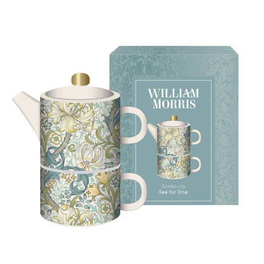 Juego de tetera y taza para uno William Morris Golden Lily