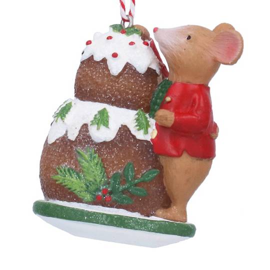 Adornos navideños con forma de ratoncitos