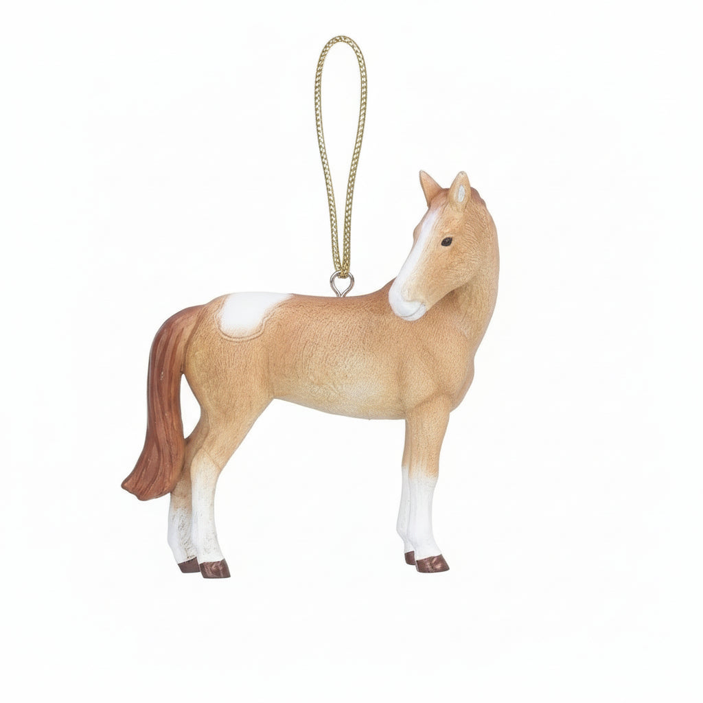 Adorno navideños con diseño de caballo