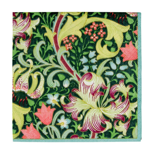 Servilletas Cocktail de papel diseño Forest golden lily