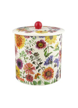 Cargar imagen en el visor de la galería, Barril de galletas diseño flores de jardín