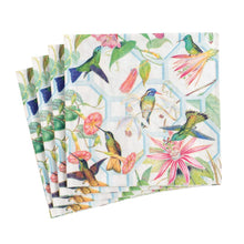 Cargar imagen en el visor de la galería, Servilletas almuerzo de papel diseño Colibri y celosía