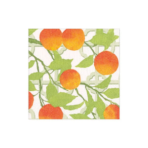 Servilletas Cocktail de papel diseño huerto de naranjas