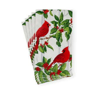 Servilletas de papel alargadas cardenales