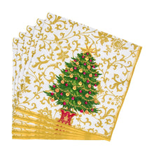 Cargar imagen en el visor de la galería, Servilletas grandes de papel diseño árbol de navidad