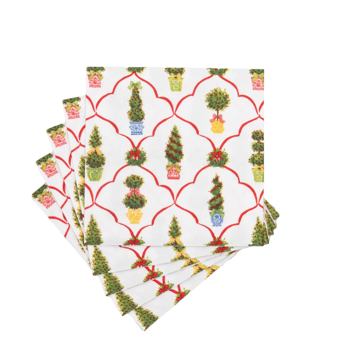 Servilletas Cocktail de papel diseño Petit Jardin de Noel