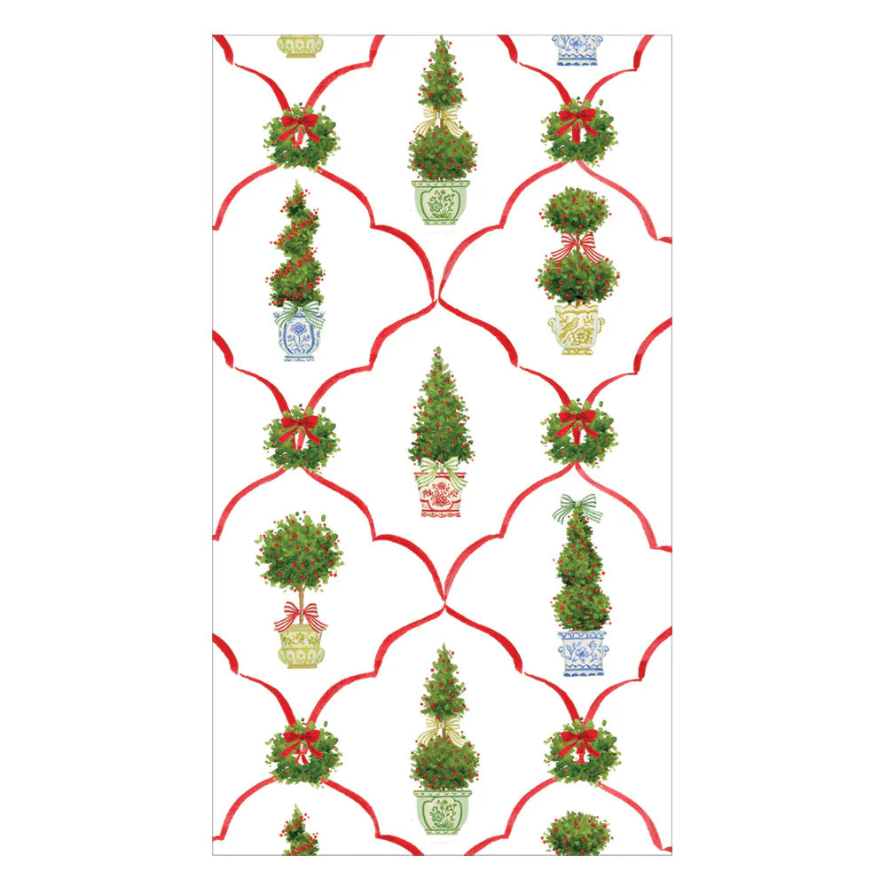 Servilletas de papel alargadas Petit Jardin De Noel