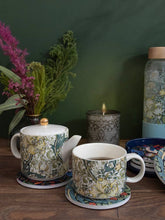 Cargar imagen en el visor de la galería, Juego de tetera y taza para uno William Morris Golden Lily