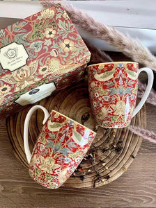 Set de dos tazas diseño Strawberry thief