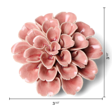 Cargar imagen en el visor de la galería, Flor de cerámica de Pascua rosa