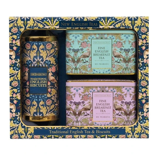 Estuche de regalo con té y galletas