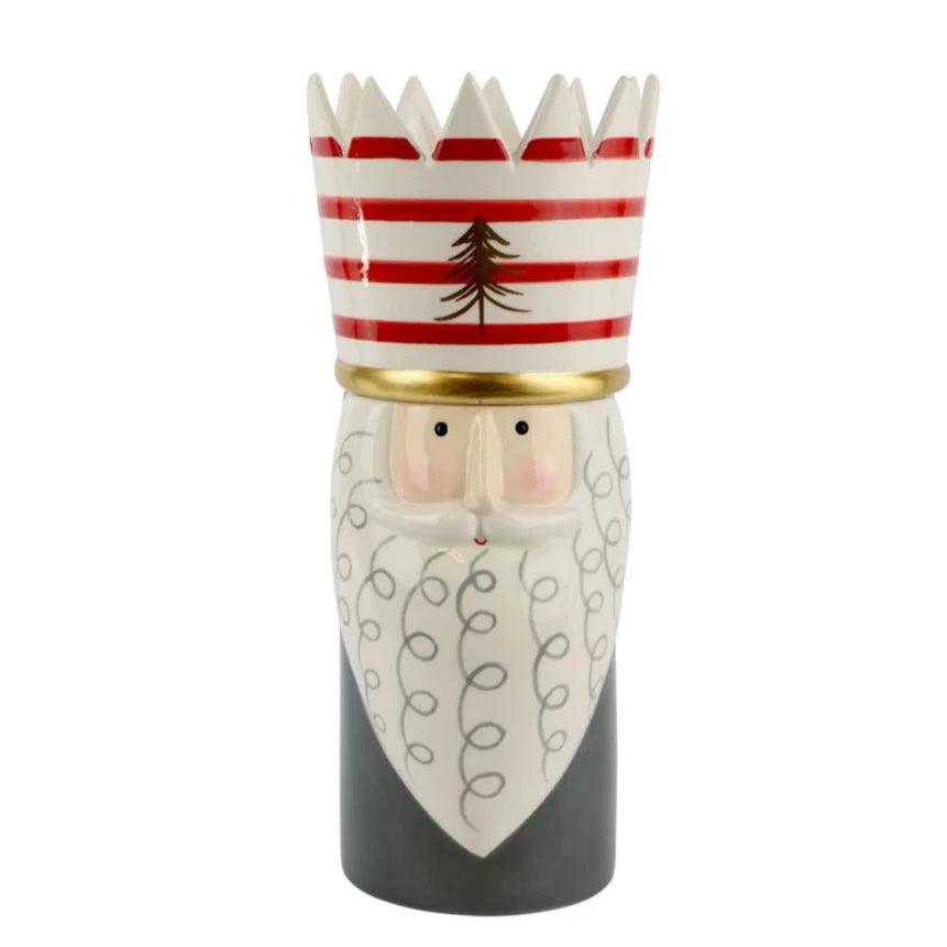Bote o jarrón con diseño de Rey Mago